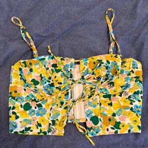 Superdown Kayla Floral Crop Top